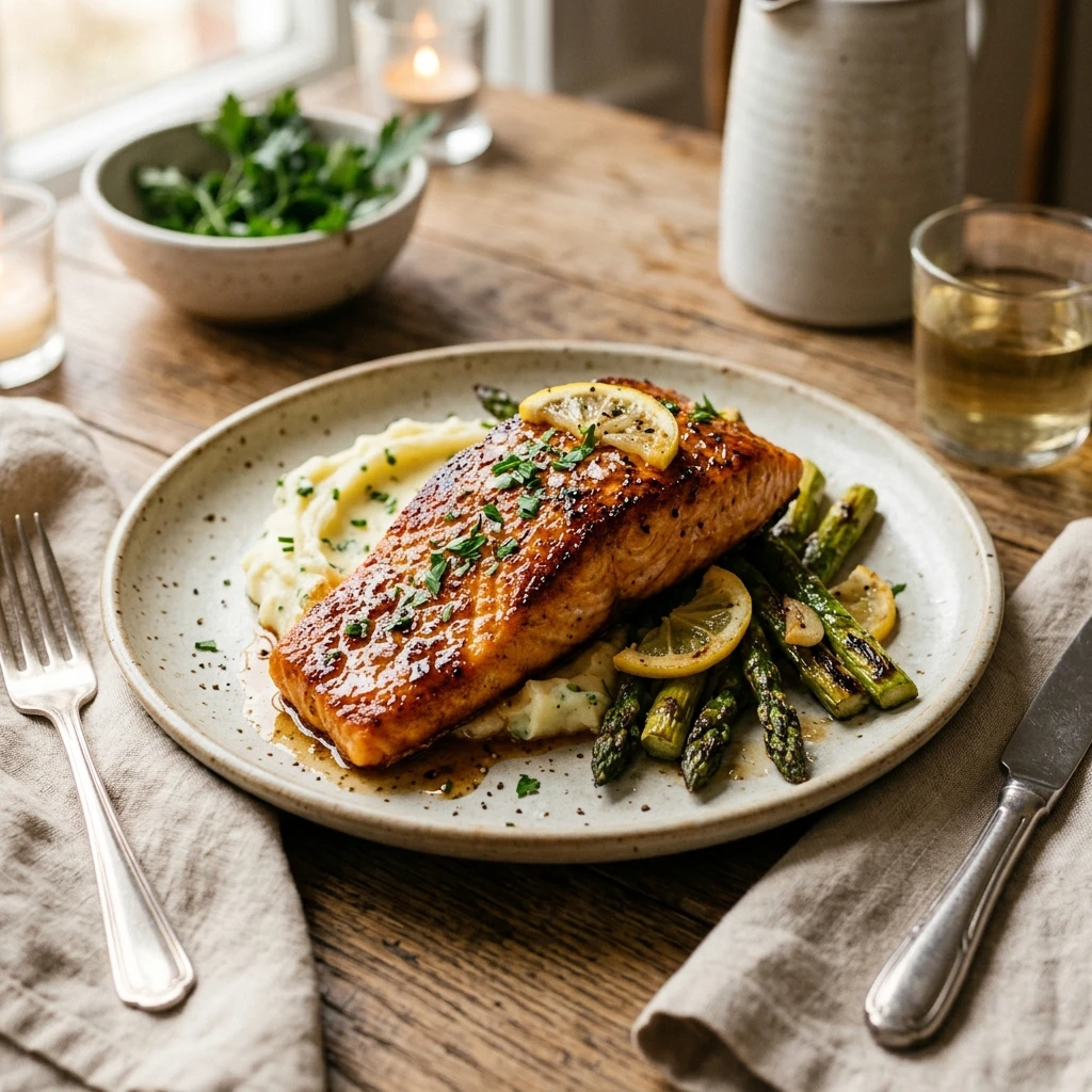 Brown Sugar Garlic Butter Salmon