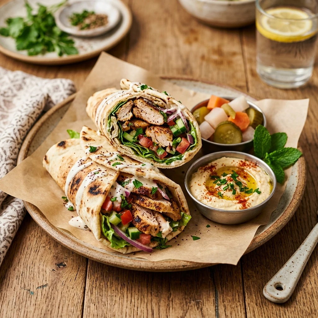 Chicken Shawarma Wraps