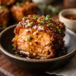 Crispy Salmon Bites Hot Honey