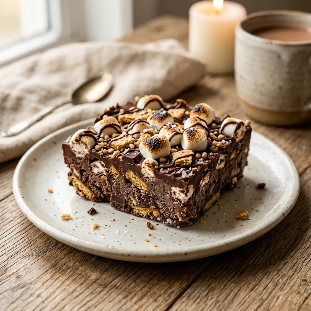 Frozen Protein S'mores Bark
