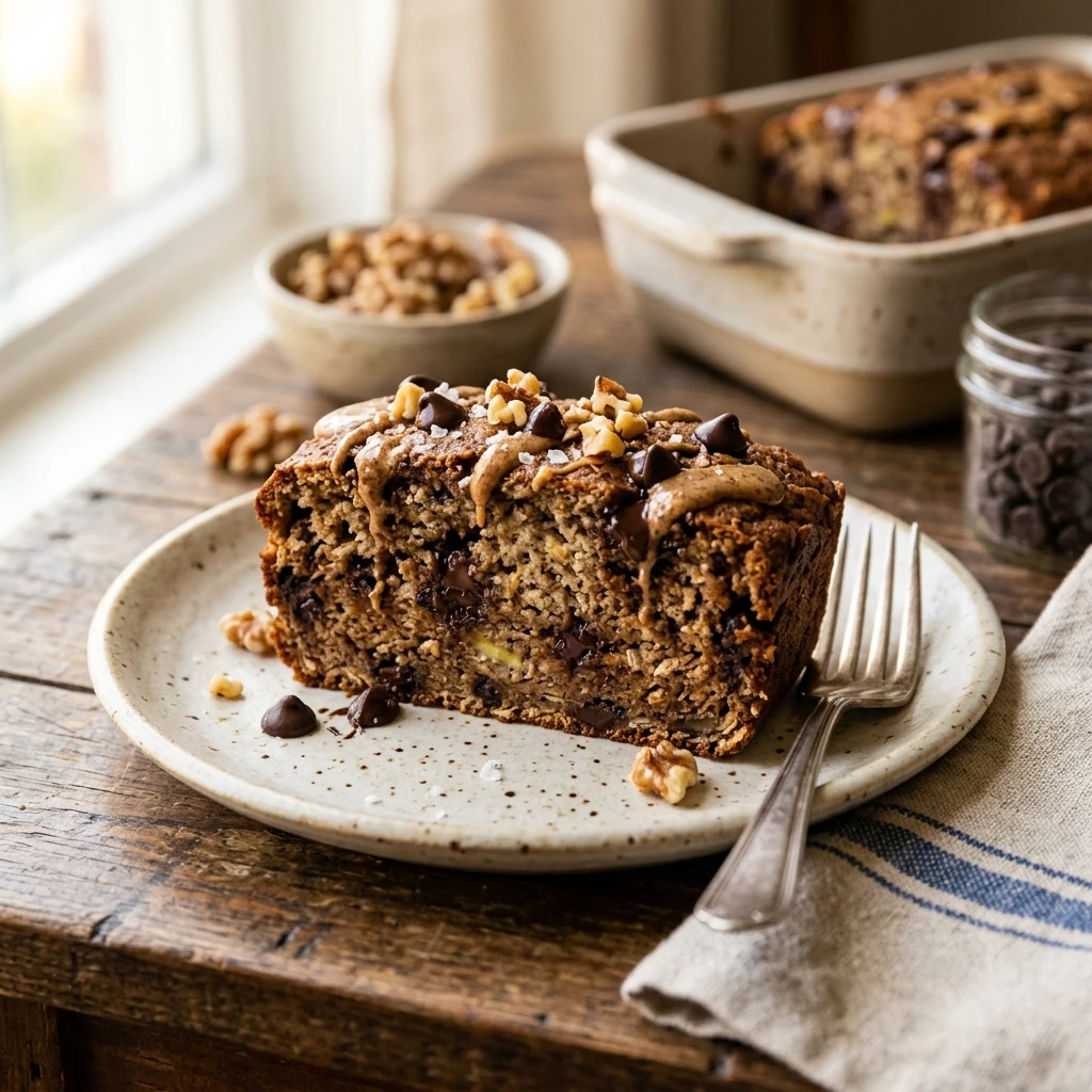High Protein Chocolate Chip Banana Bread