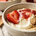 High Protein Strawberry Cheesecake Bowl