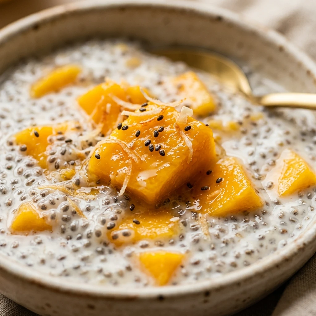 Mango Coconut Chia Pudding