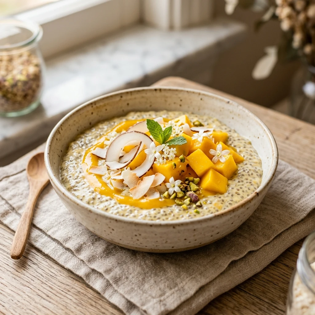 Mango Coconut Chia Pudding