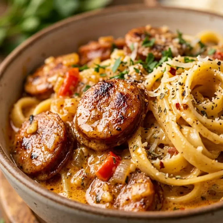 One-Pot Sausage Cajun Alfredo