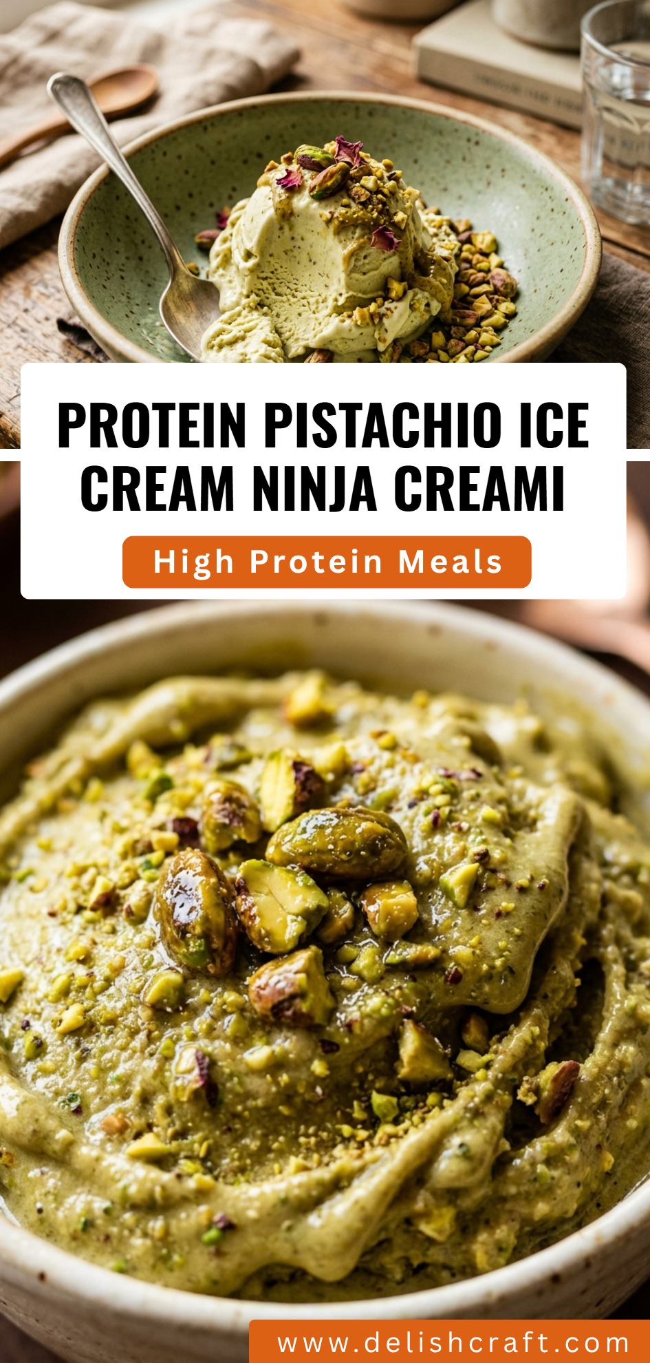 Protein Pistachio Ice Cream Ninja Creami