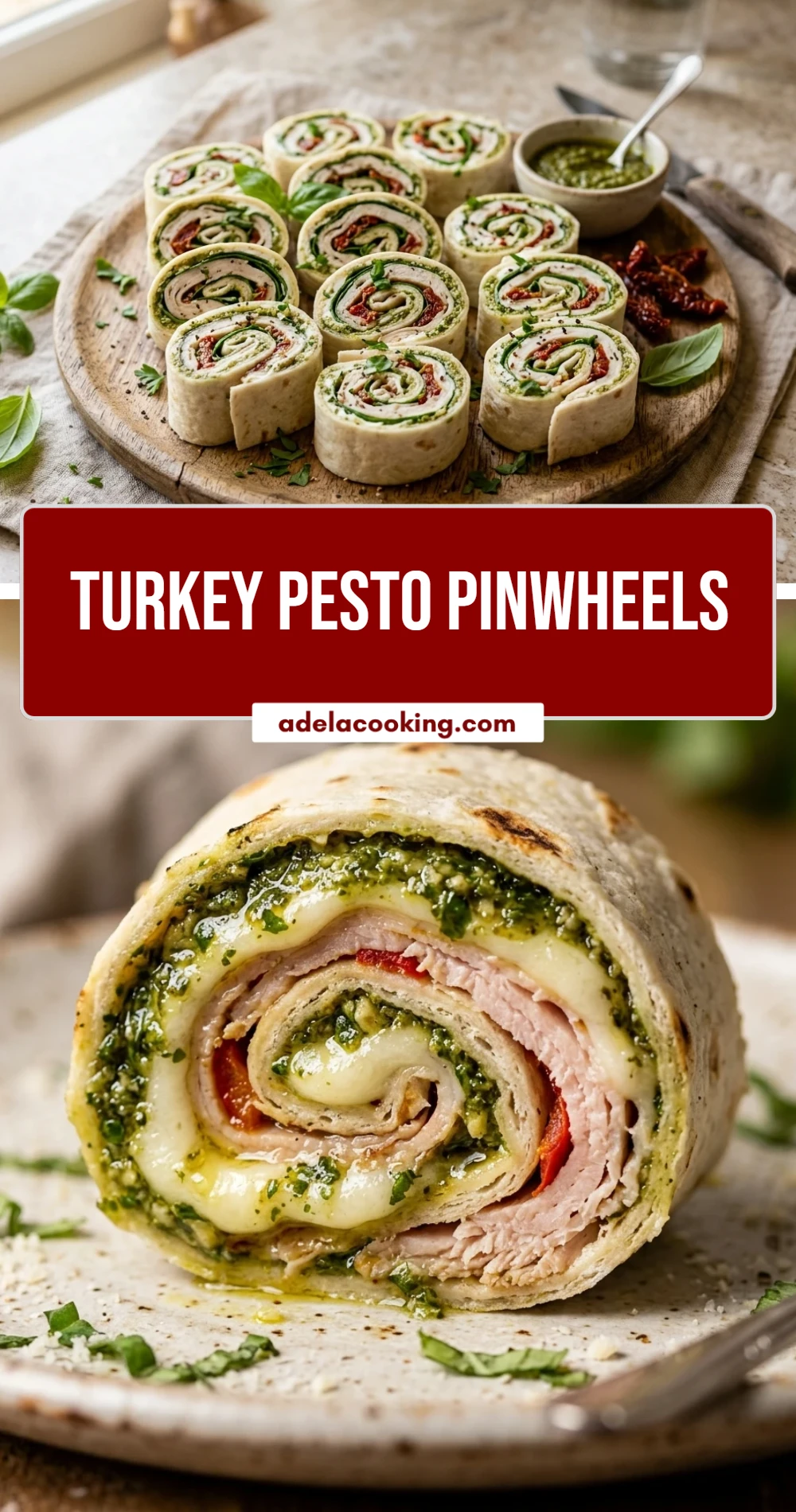 Turkey Pesto Pinwheels