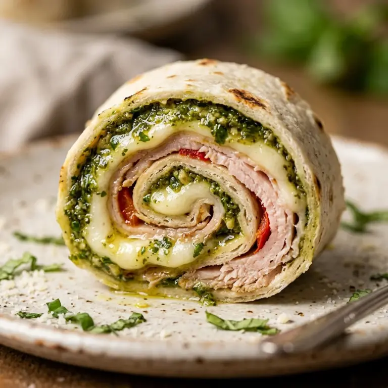 Turkey Pesto Pinwheels