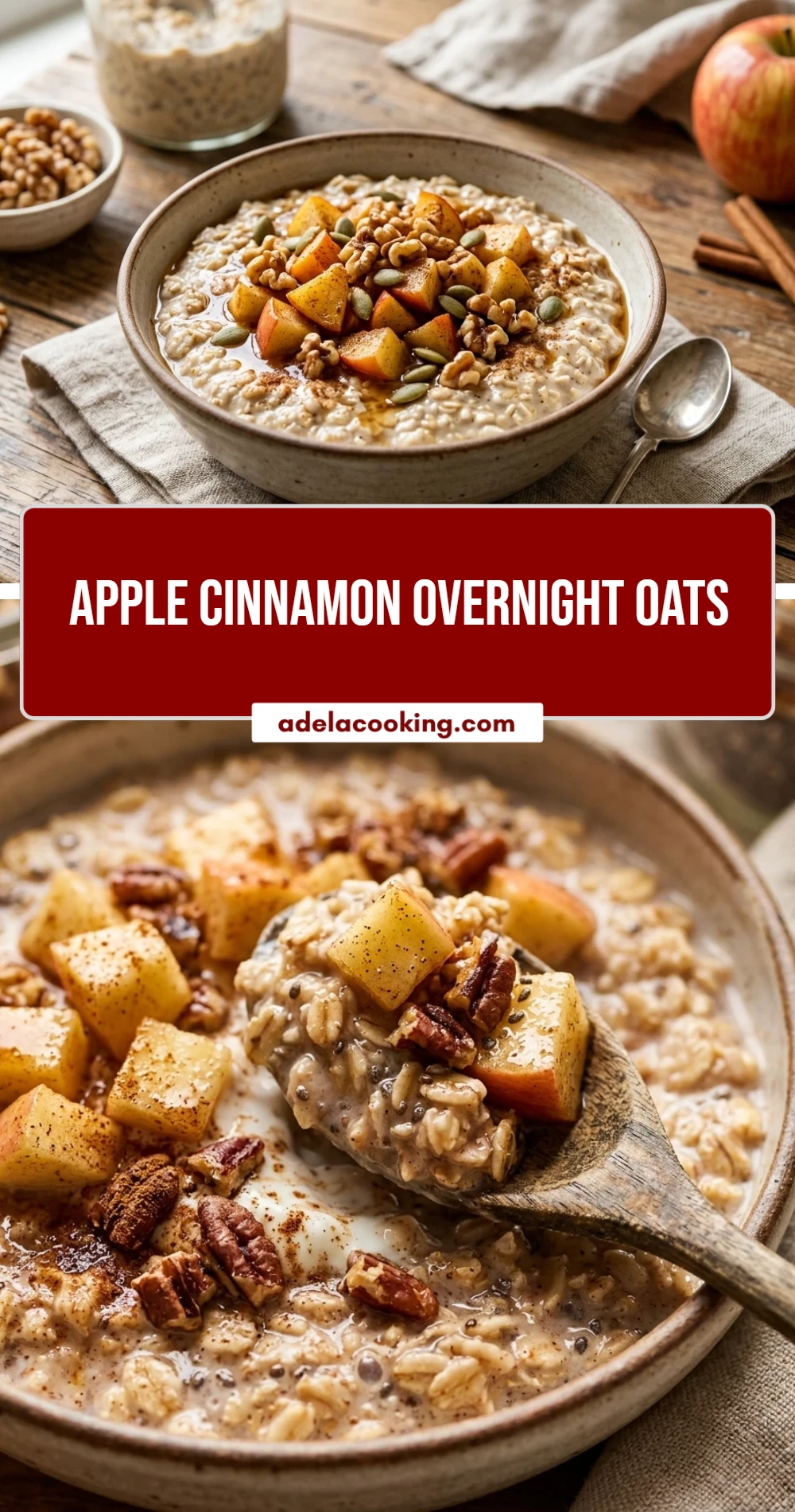 Apple Cinnamon Overnight Oats