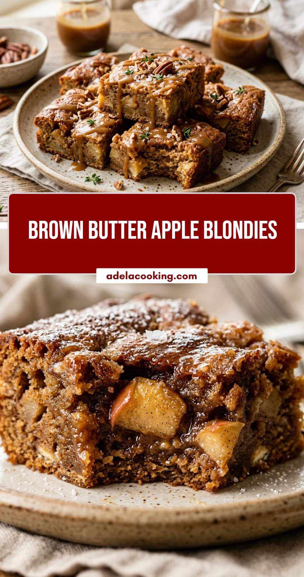 Brown Butter Apple Blondies