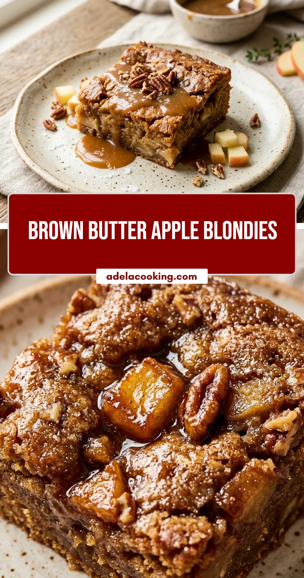 Brown Butter Apple Blondies