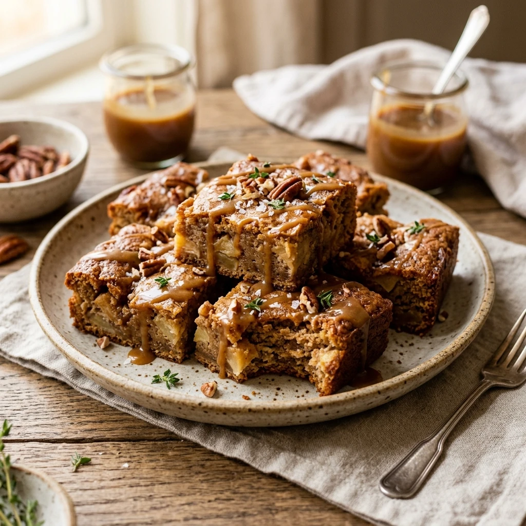 Brown Butter Apple Blondies