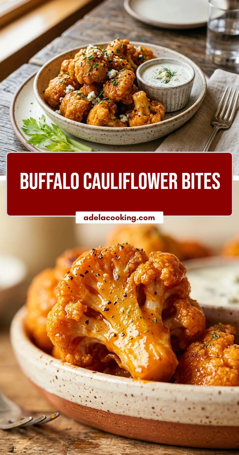 Buffalo Cauliflower Bites