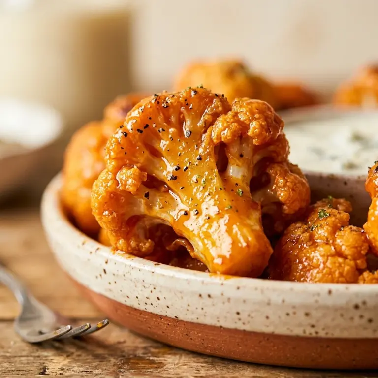 Buffalo Cauliflower Bites