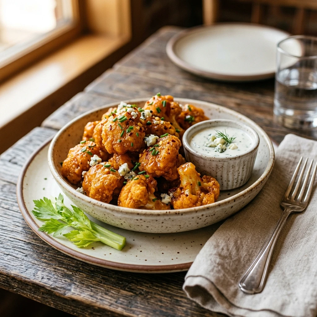 Buffalo Cauliflower Bites