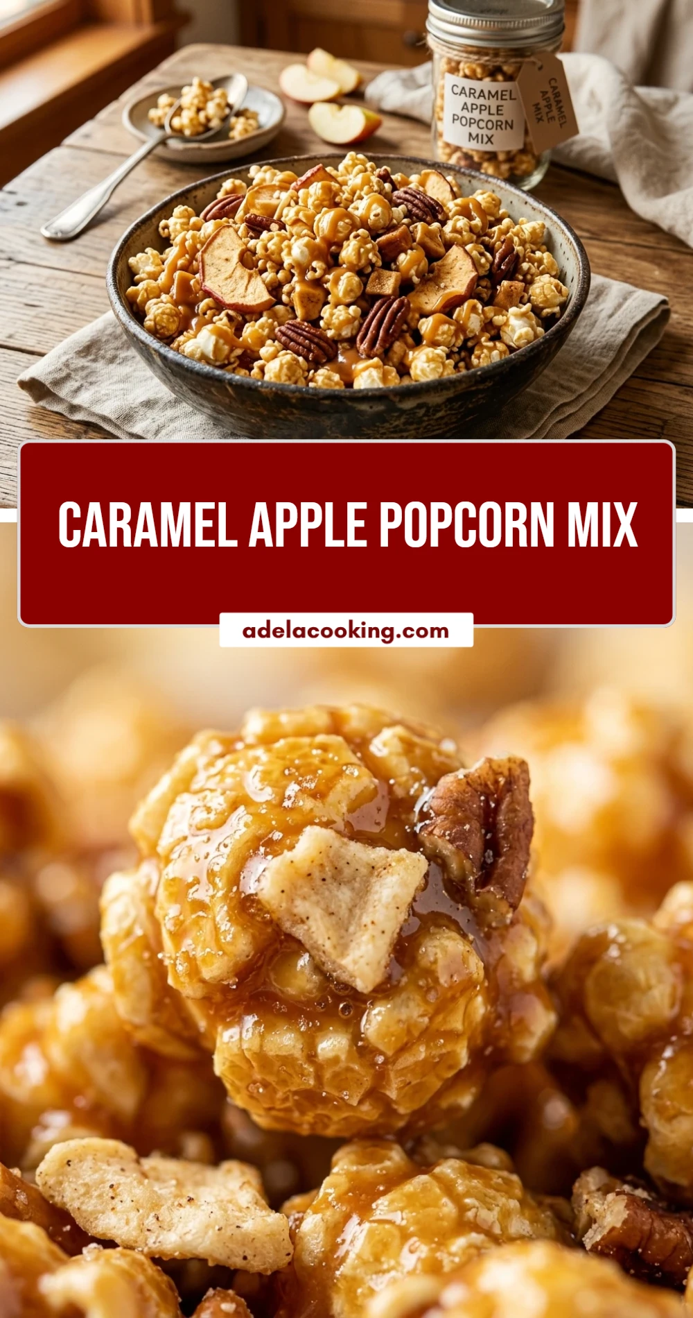 Caramel Apple Popcorn Mix