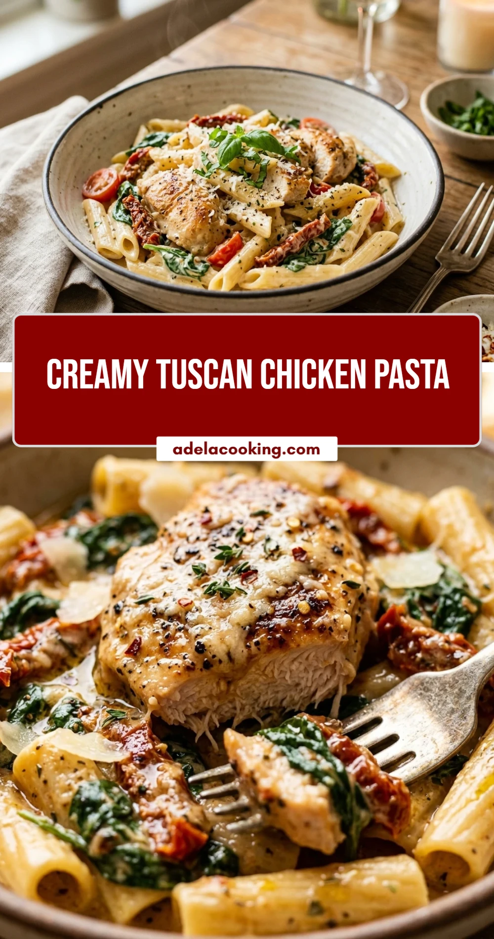 Creamy Tuscan Chicken Pasta