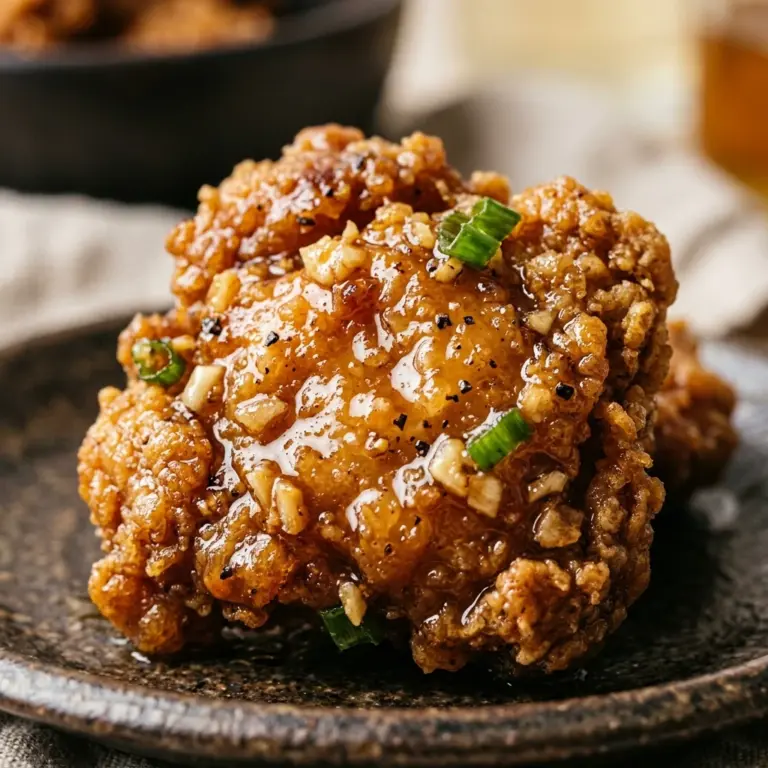 Crispy Honey Garlic Chicken Bites