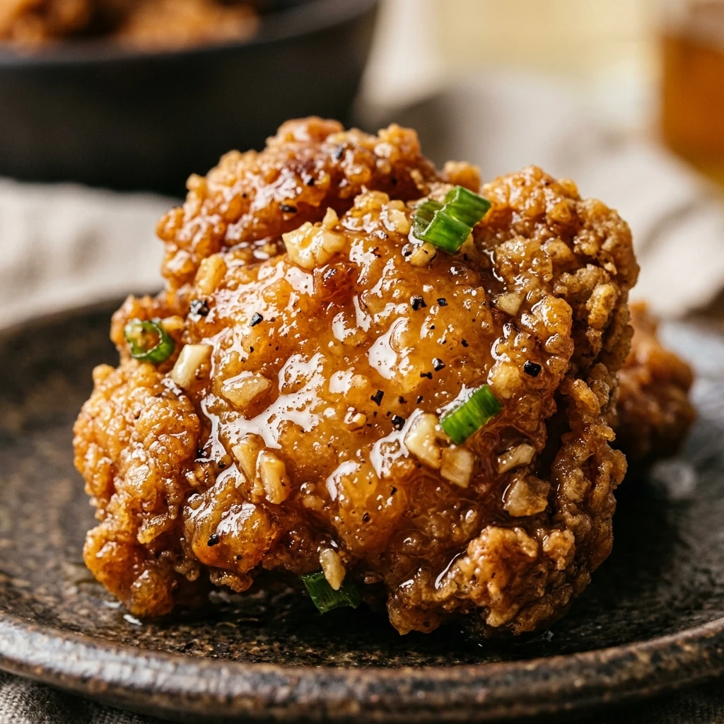 Crispy Honey Garlic Chicken Bites