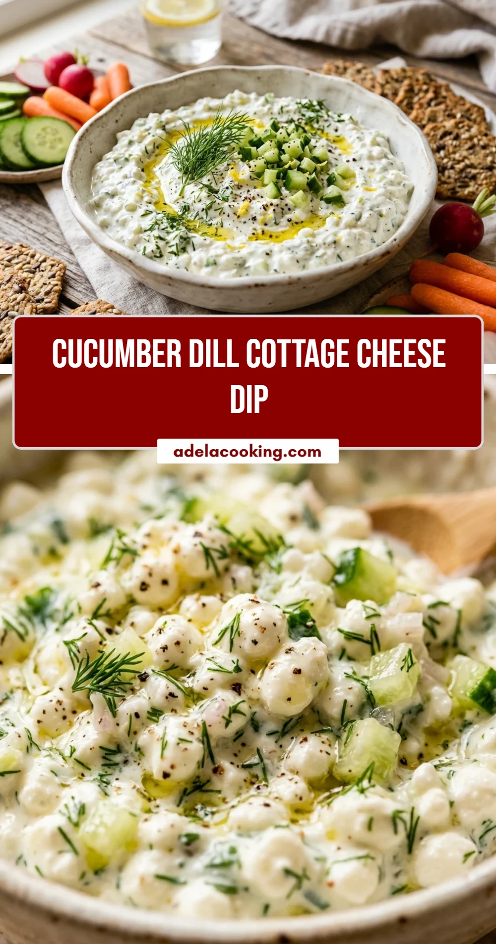 Cucumber Dill Cottage Cheese Dip