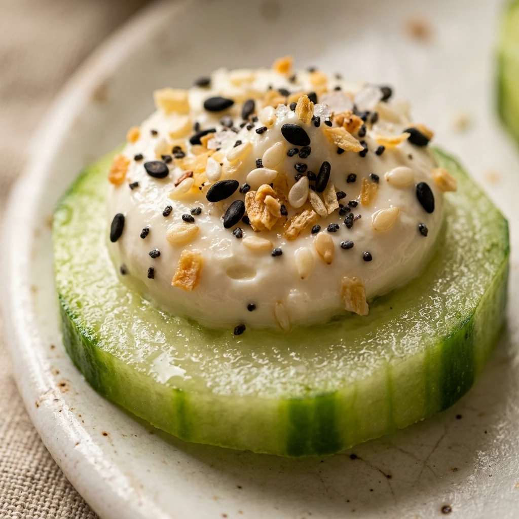 Everything Bagel Cucumber Bites