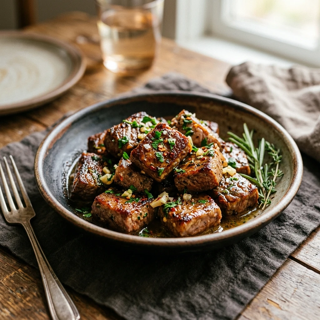 Garlic Butter Steak Bites
