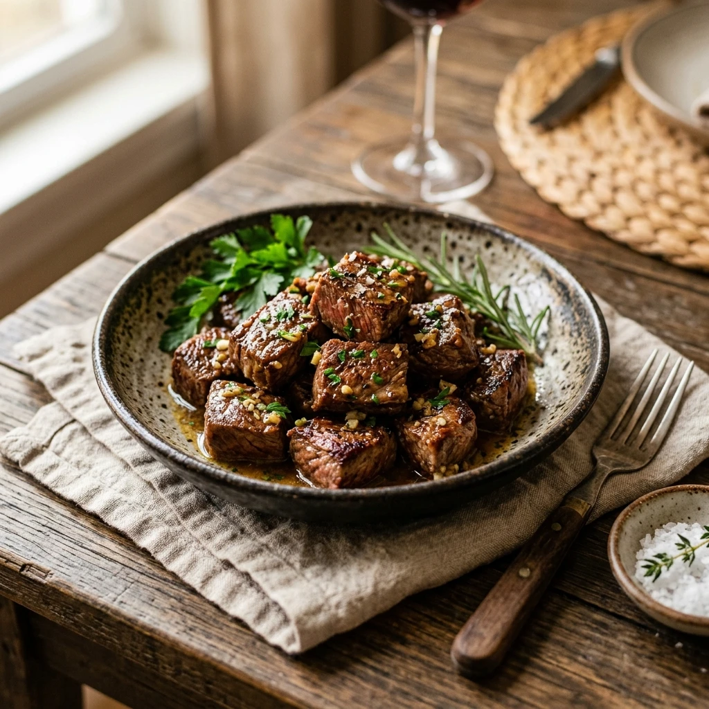 Garlic Butter Steak Bites