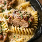 Garlic Parmesan Chicken Pasta Skillet