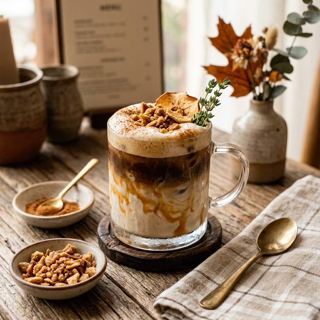 Iced Apple Crisp Oat Milk Macchiato