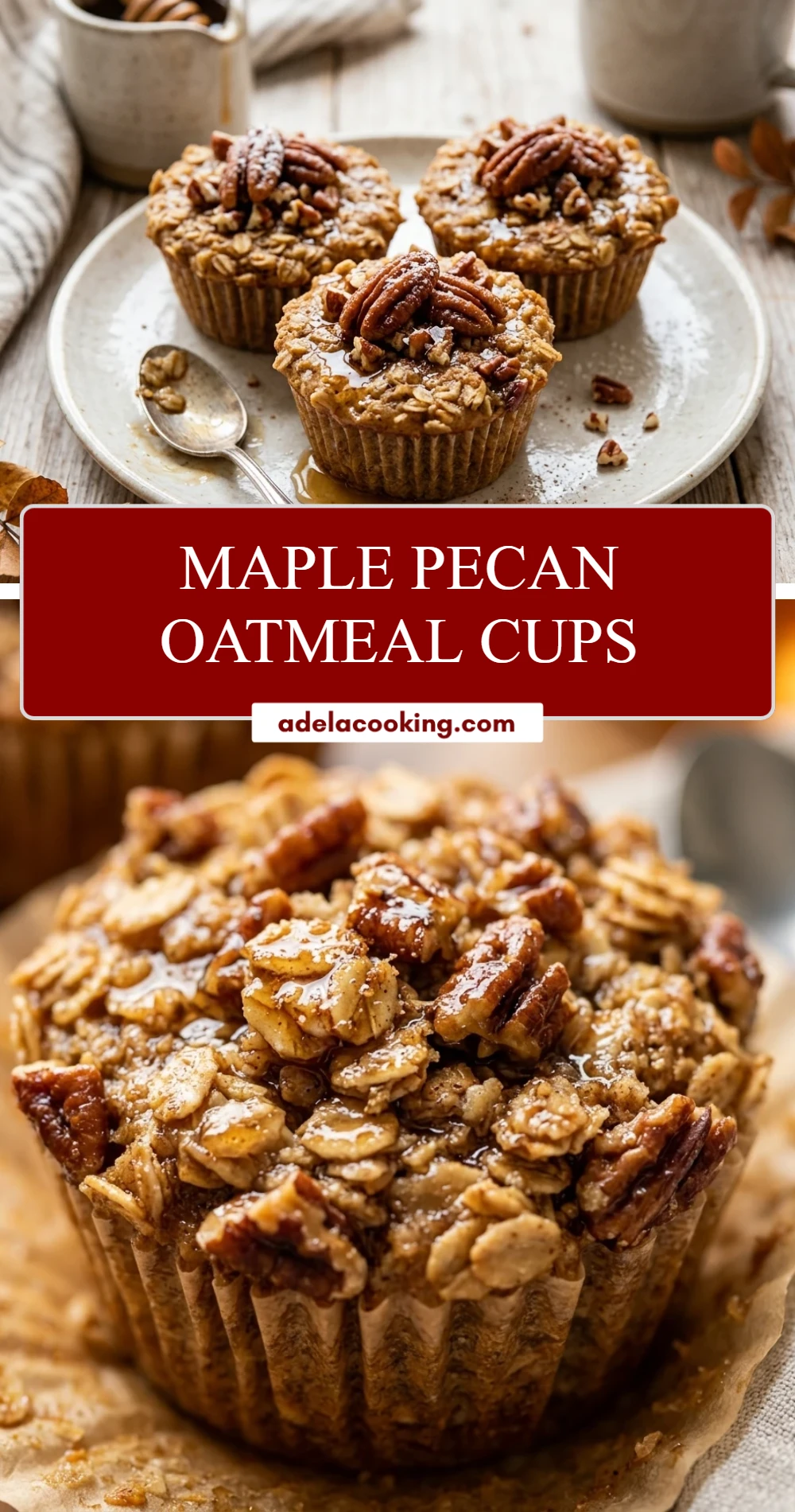 Maple Pecan Oatmeal Cups