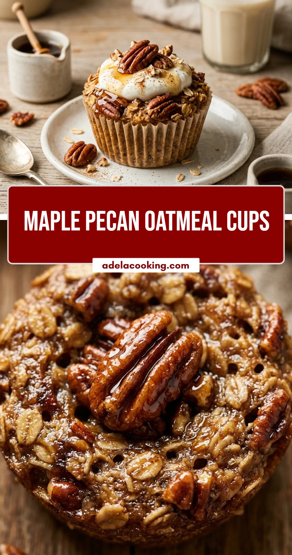 Maple Pecan Oatmeal Cups