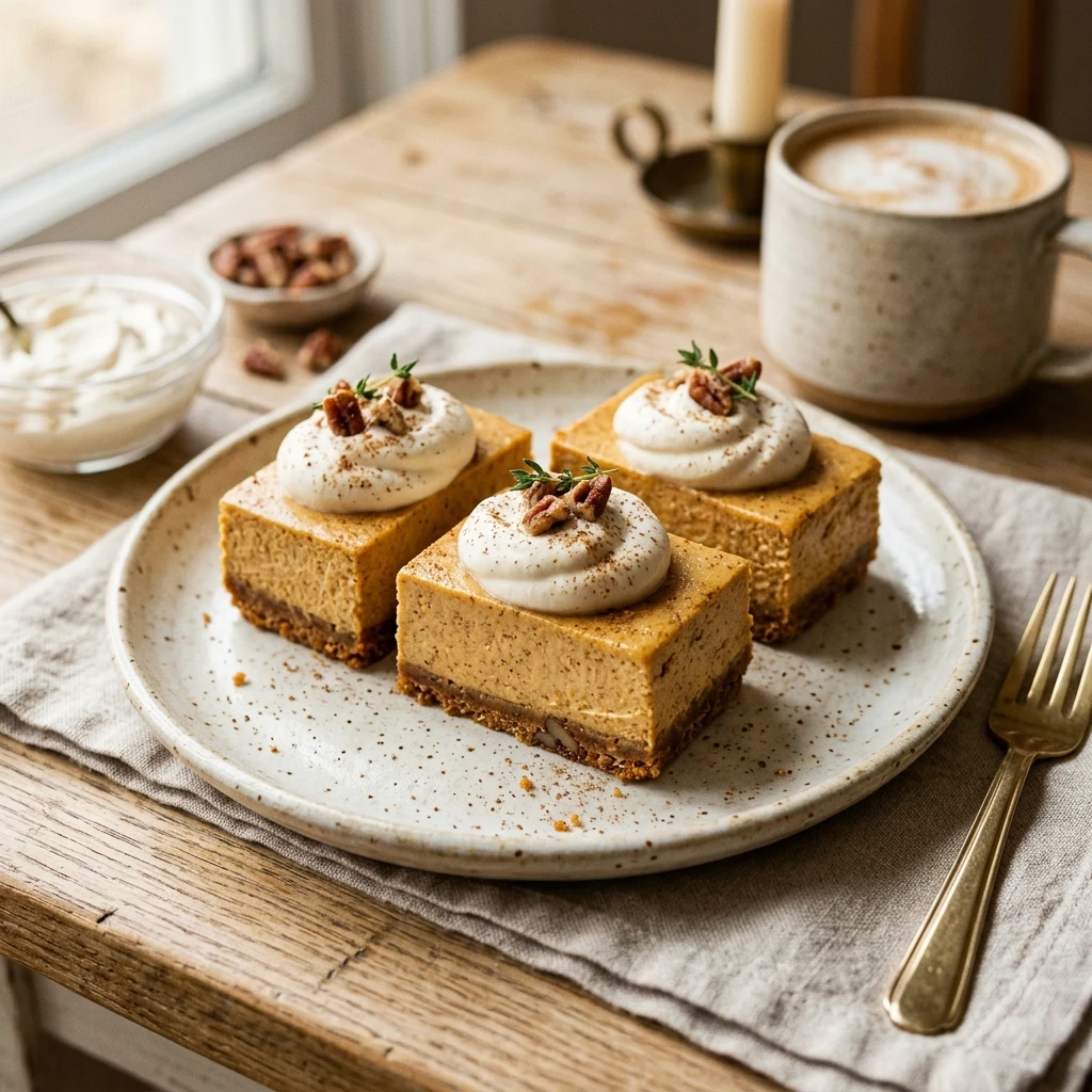 No-Bake Pumpkin Cheesecake Bars