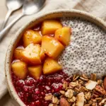 Peach Chia Pudding Parfait