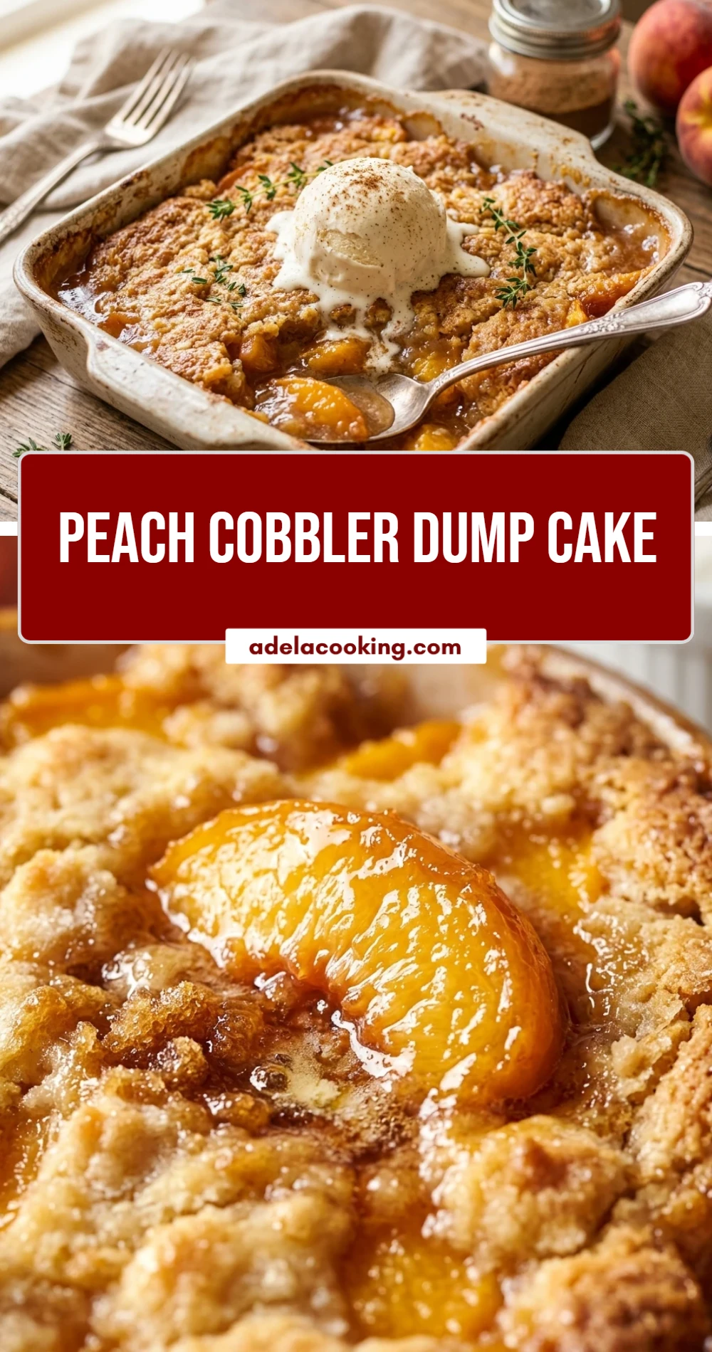 Peach Cobbler Dump Cake