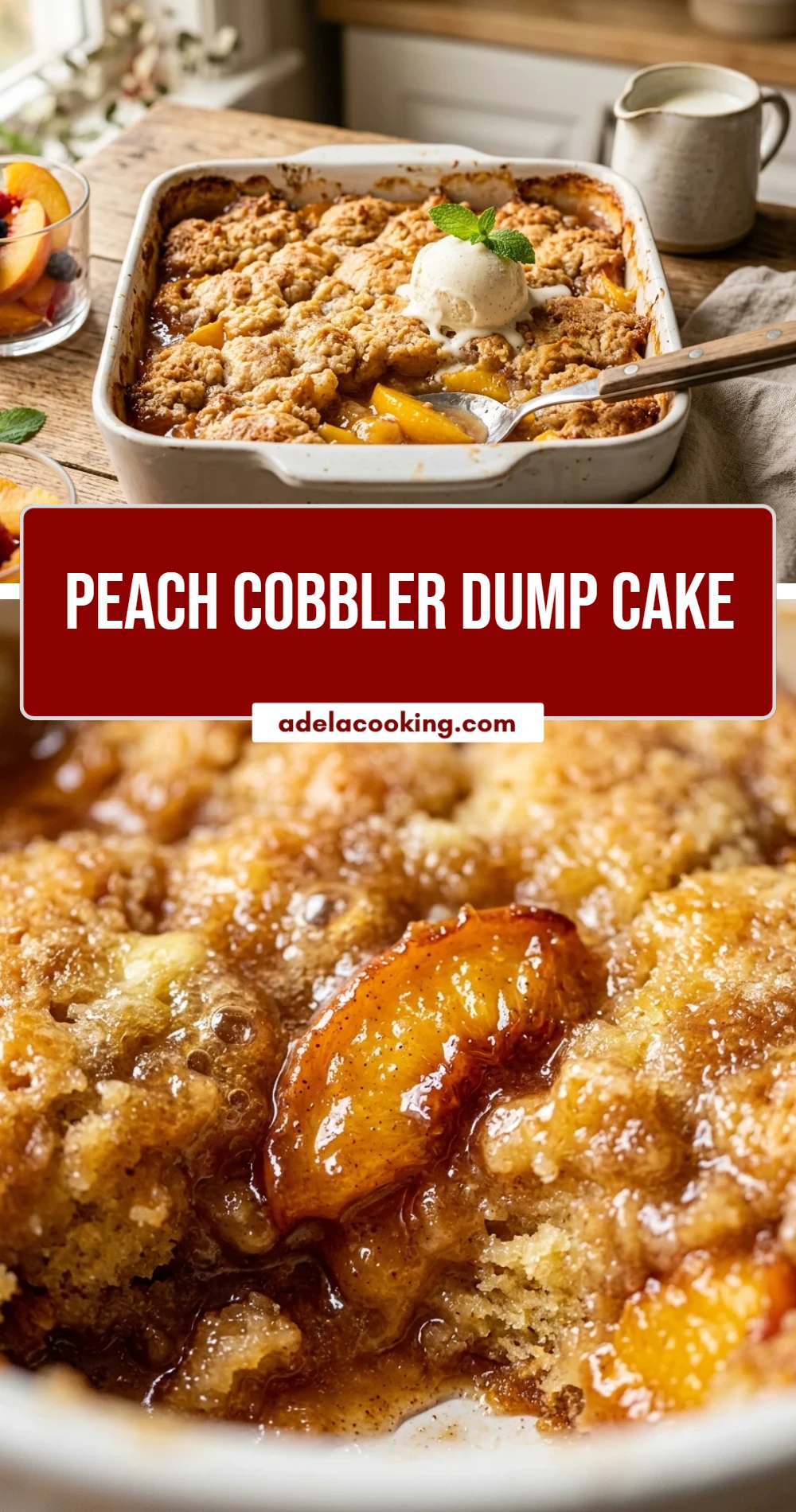 Peach Cobbler Dump Cake