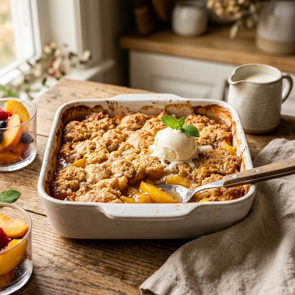 Peach Cobbler Dump Cake