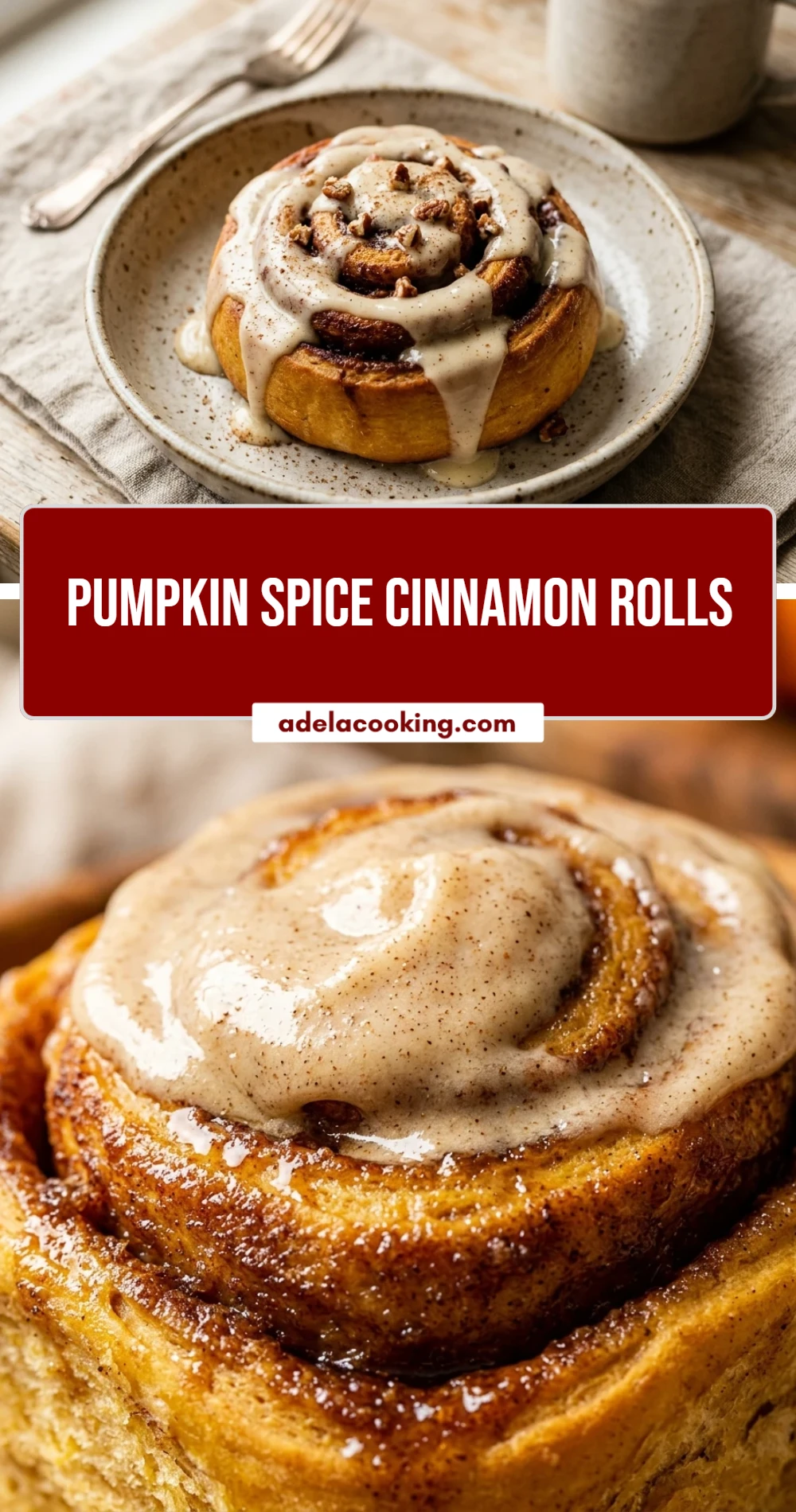 Pumpkin Spice Cinnamon Rolls