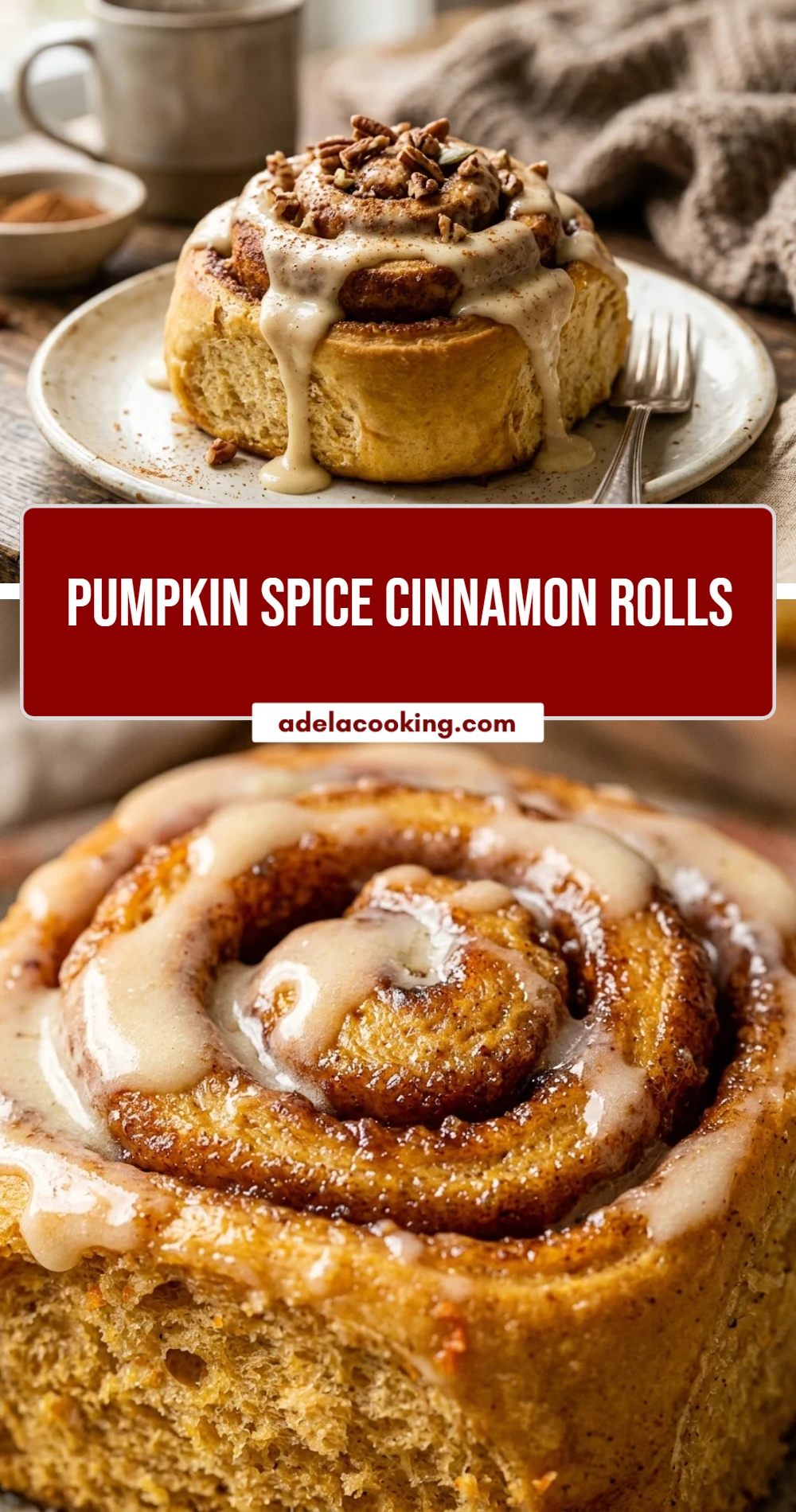Pumpkin Spice Cinnamon Rolls