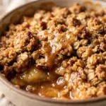 Salted Caramel Apple Crisp
