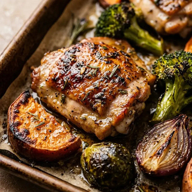 Sheet Pan Chicken And Veggies