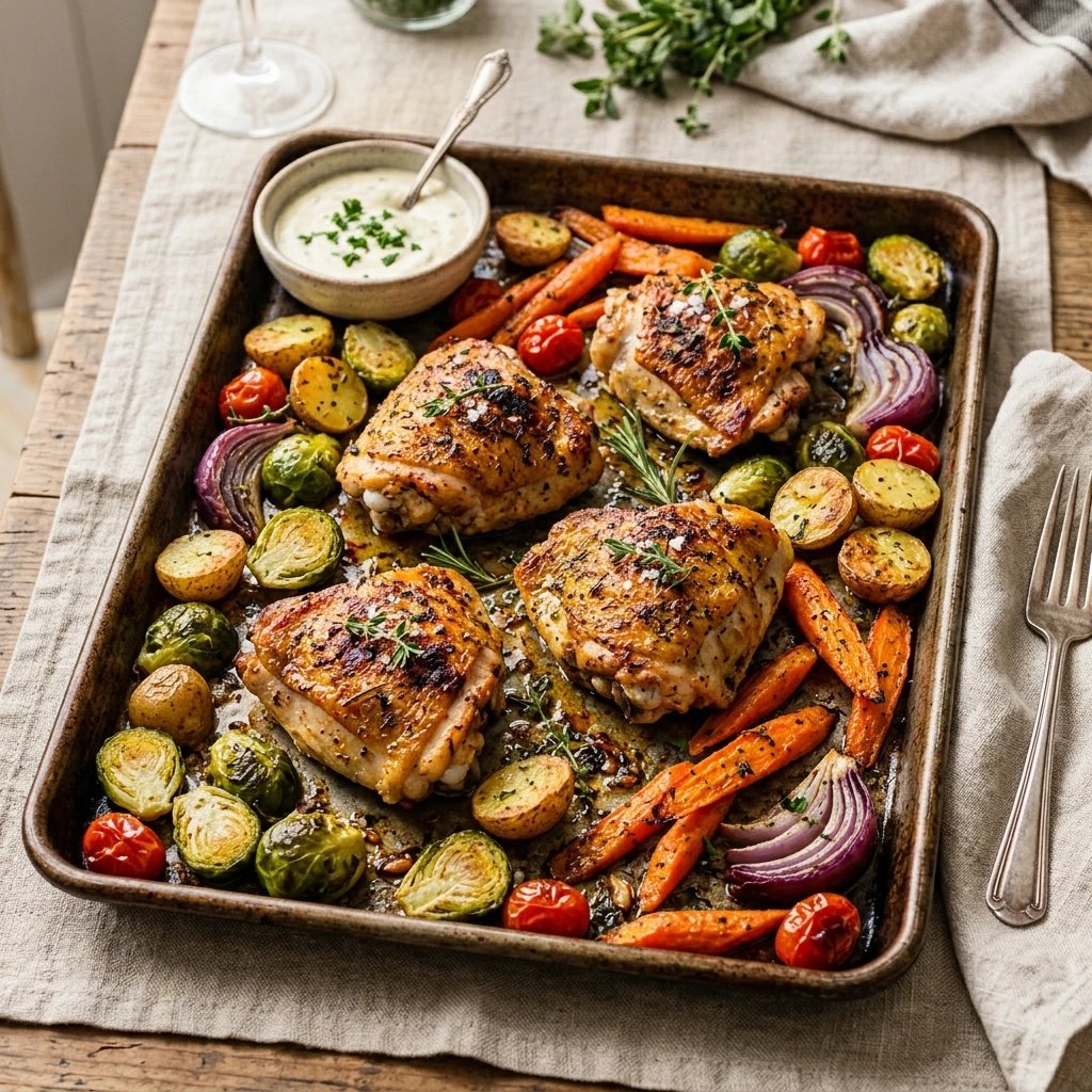 Sheet Pan Chicken And Veggies