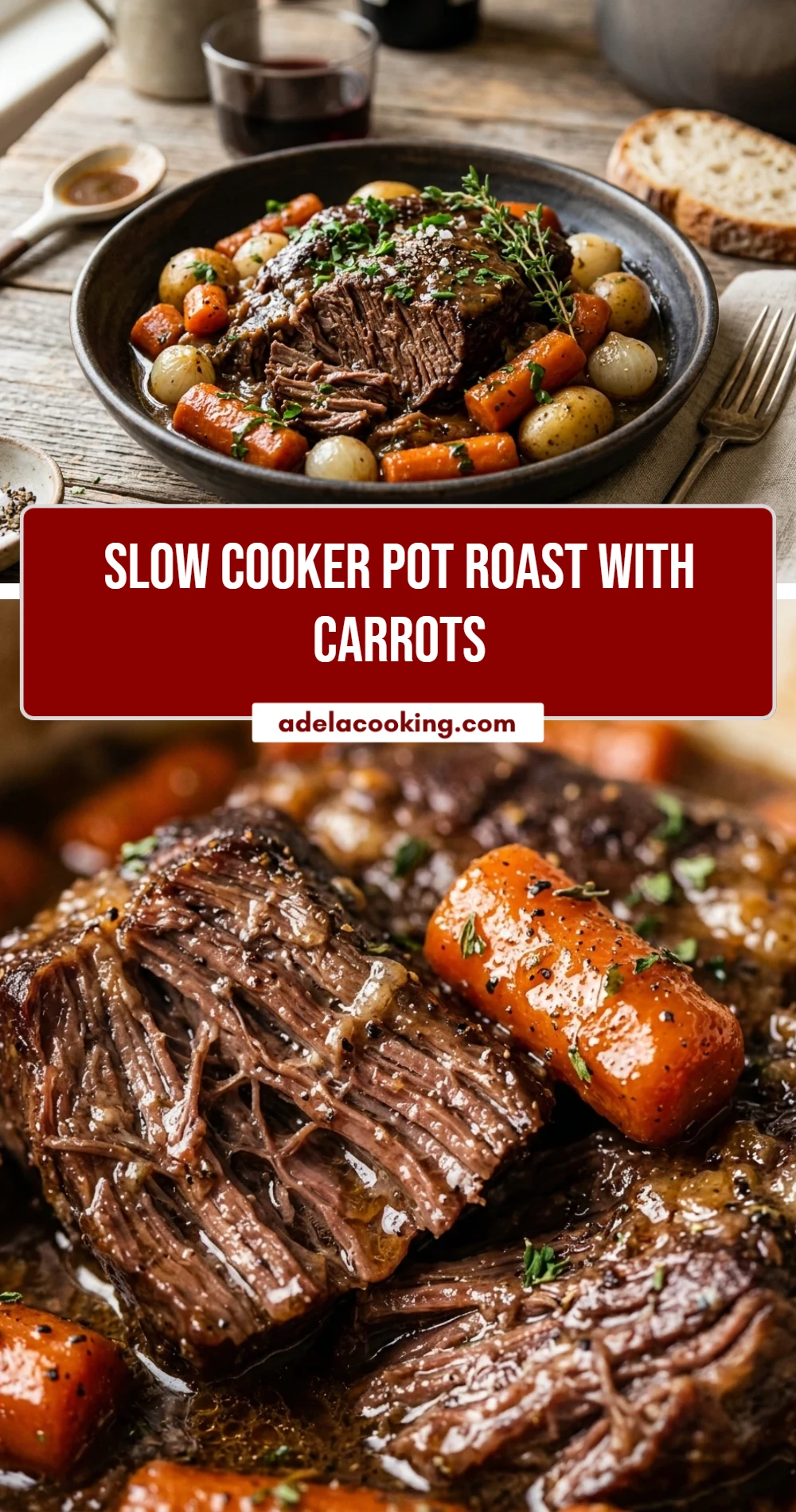 Slow Cooker Pot Roast With Carrots