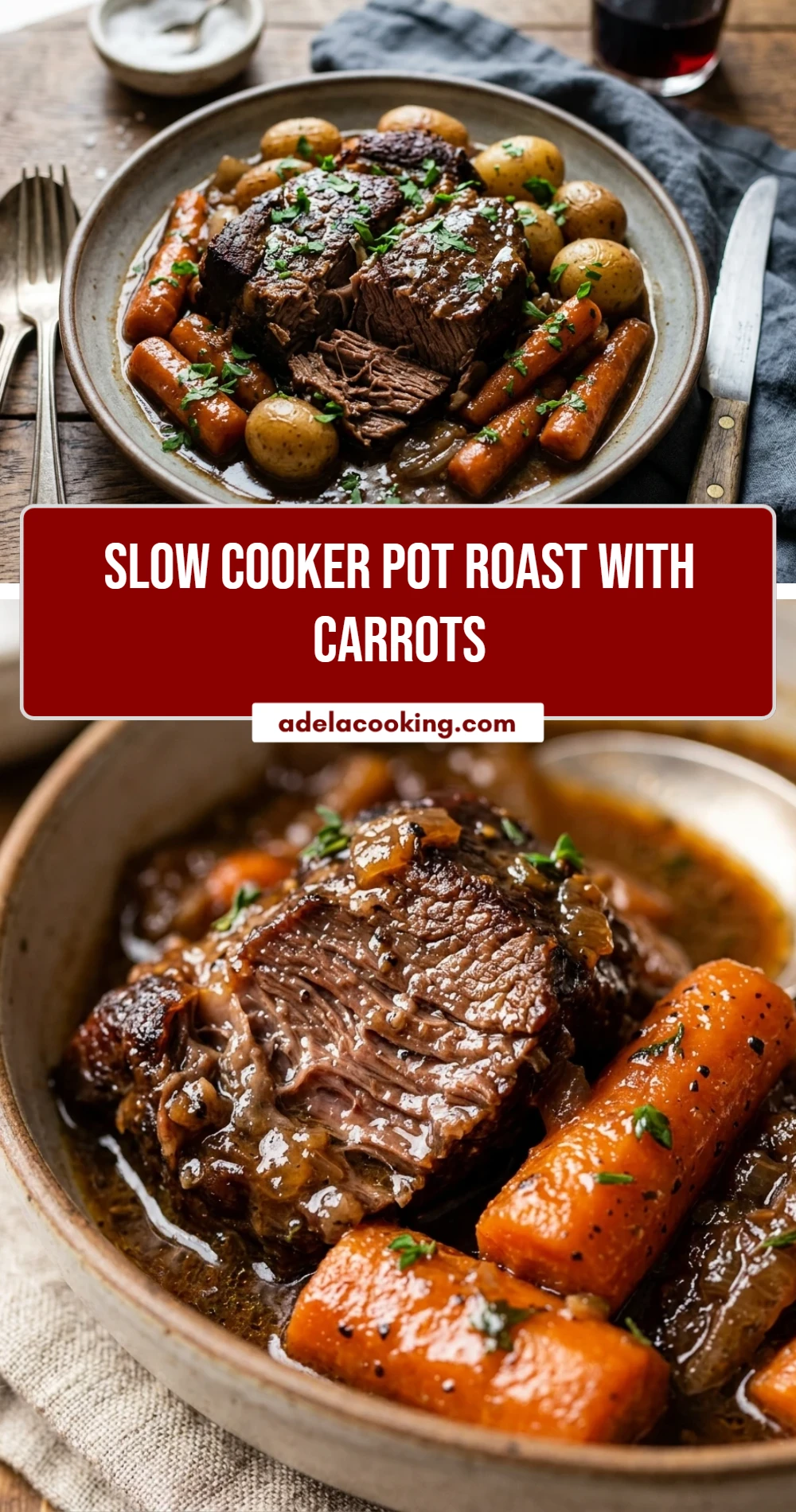 Slow Cooker Pot Roast With Carrots