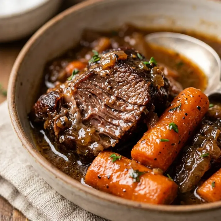 Slow Cooker Pot Roast With Carrots
