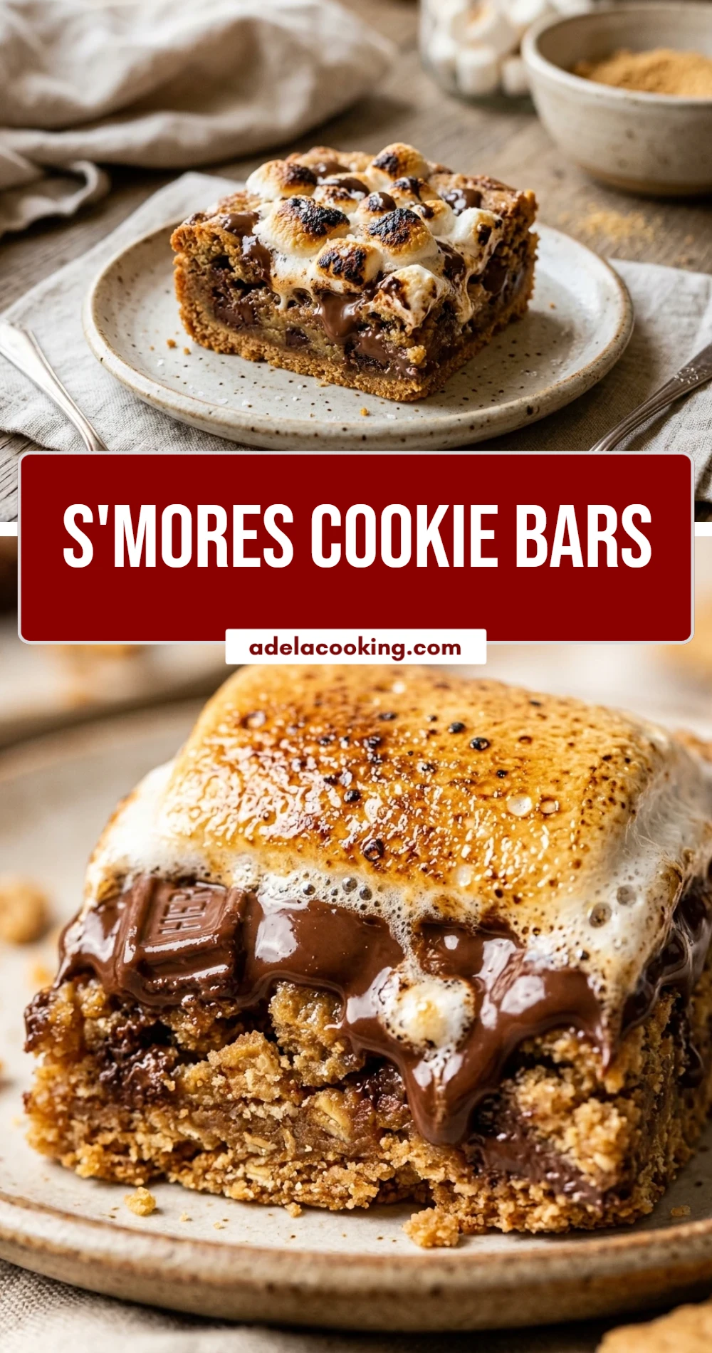S'mores Cookie Bars