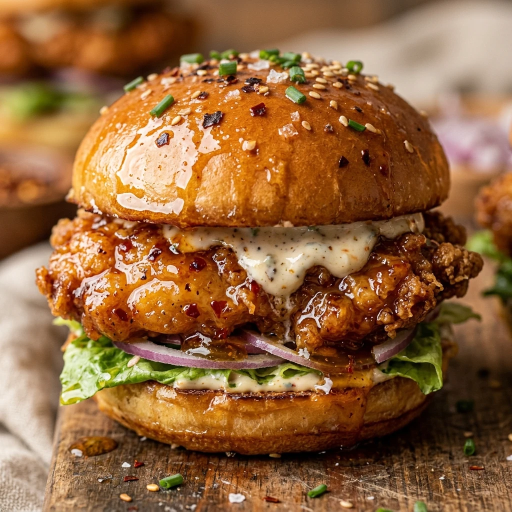 Spicy Honey Chicken Sliders