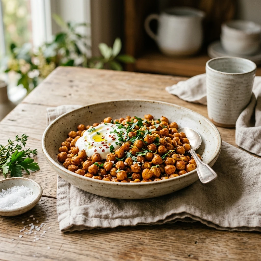 Spicy Roasted Chickpeas
