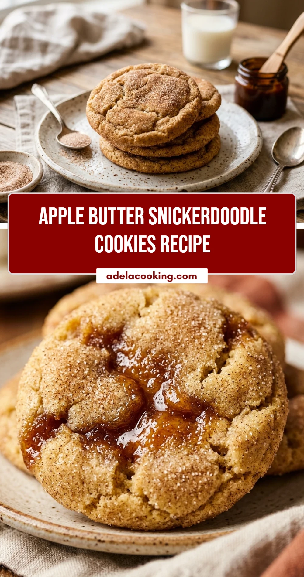 Apple Butter Snickerdoodle Cookies Recipe
