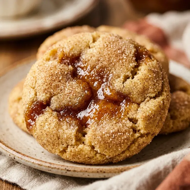 Apple Butter Snickerdoodle Cookies Recipe
