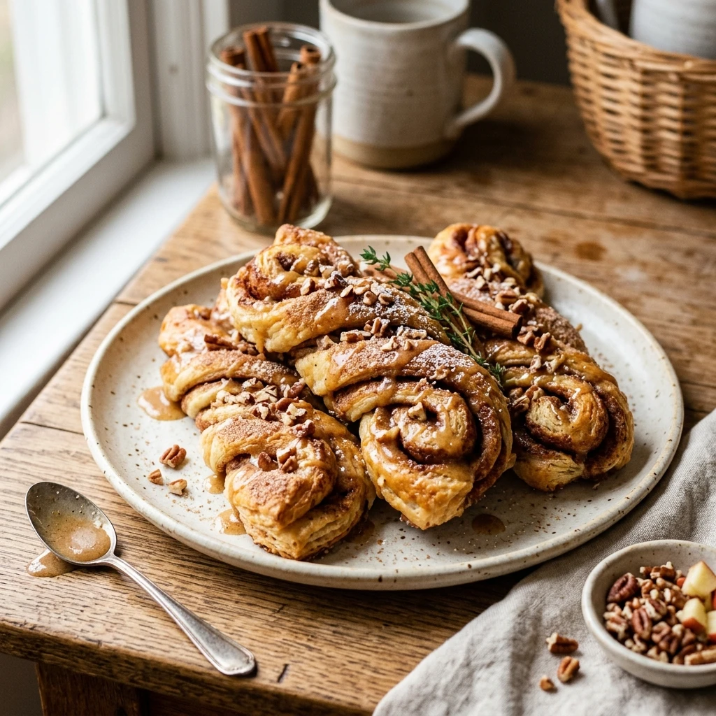 Apple Cider Cinnamon Roll Twists Recipe